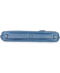 Pre-Owned Fendi Blue Nappa Medium Simply Fendi Shoulder Bag