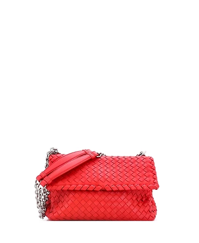 Pre-Owned Bottega Veneta Small Olimpia Shoulder Bag Intrecciato Nappa