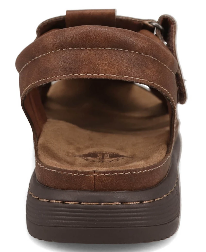 Dockers Men's Sarasota Tumbled Full Grain Moc Toe Sandal