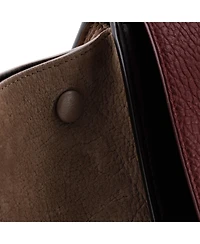 Pre-Owned Celine Small Tricolor Trapeze Bag Leather