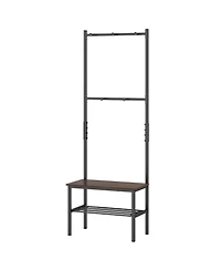 Slickblue Freestanding 3-in-1 Hall Tree with Bench and Hooks