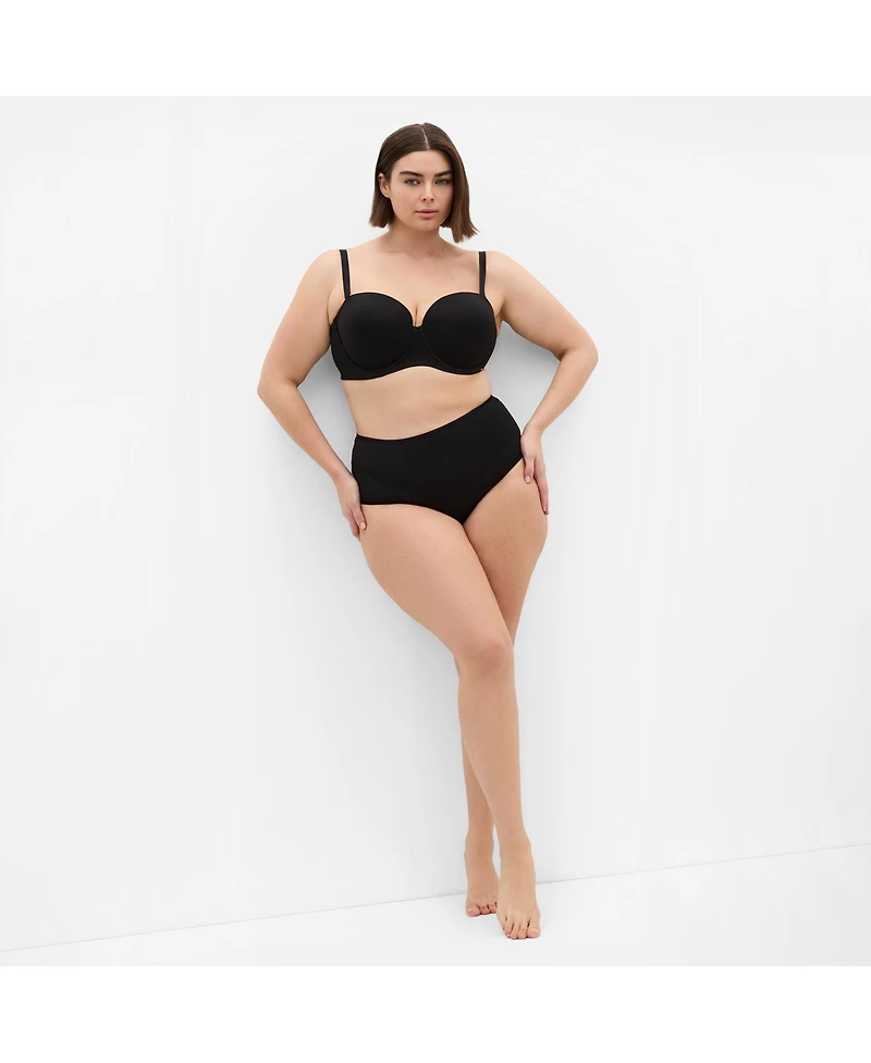 City Chic Women's Luxe Microfibre 3 Pack Hi Brief