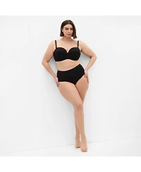 City Chic Women's Luxe Microfibre 3 Pack Hi Brief