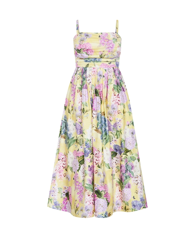 City Chic Women's Rosalee Sleeveless Print Maxi Dress