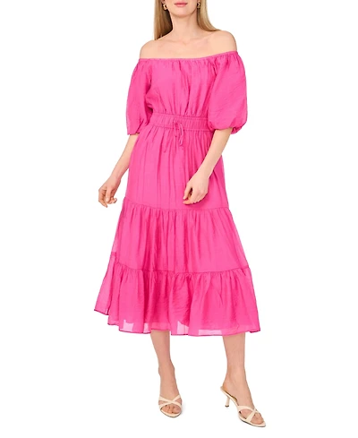 Vince Camuto Women's Off-The-Shoulder Tiered Maxi Dress