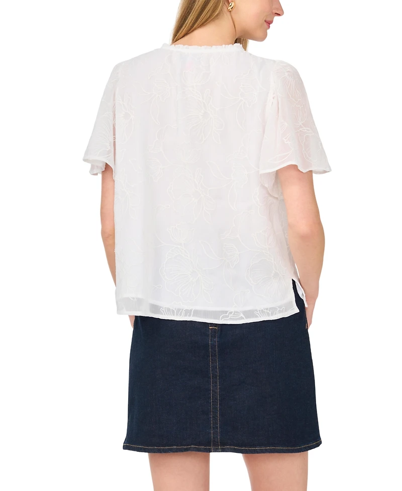 Vince Camuto Women's Tie-Neck Princess-Sleeve Blouse