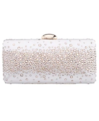 Nina Crystal Scatter Pattern Minaudiere Small Clutch Handbag