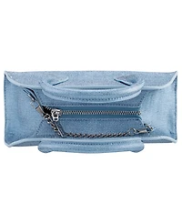 Nina Yorke Metallic Small Satchel Bag