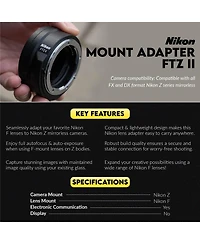 Nikon Z6III Mirrorless Camera with Ftz II Adapter