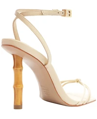Schutz Women's Haven Bamboo Stiletto Heel Sandals