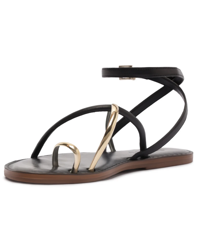 Schutz Women's Valeria Round Toe Flat Sandals