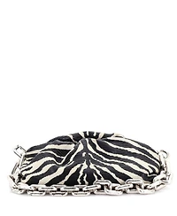 Pre-Owned Bottega Veneta The Chain Pouch Printed Textured Leather