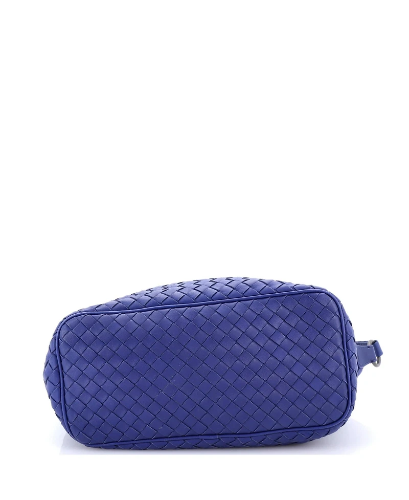 Pre-Owned Bottega Veneta Small Zip Hobo Intrecciato Nappa