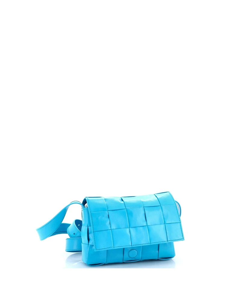 Pre-Owned Bottega Veneta Cassette Crossbody Bag Maxi Intrecciato Leather