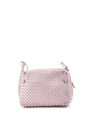 Pre-Owned Bottega Veneta Small Double ZIp Nodini Crossbody Bag Intrecciato Nappa