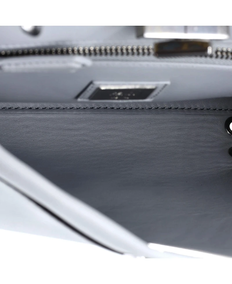 Pre-Owned Fendi Regular Peekaboo Bag Leather with Ribbon Whipstitch