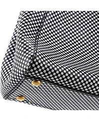 Pre-Owned Fendi Regular Peekaboo Bag Check Print Leather