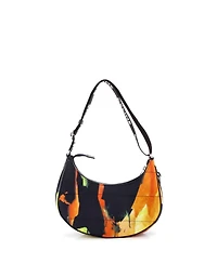 Pre-Owned Celine Medium Ava Shoulder Bag Printed Quilted Nylon