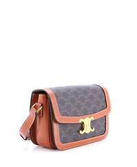 Pre-Owned Celine Medium Triomphe Shoulder Bag Triomphe Coated Canvas