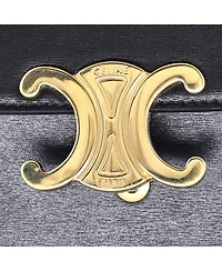 Pre-Owned Celine Mini Triomphe Shoulder Bag Smooth Calfskin