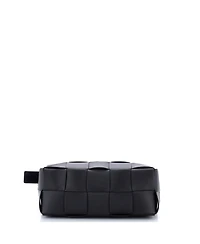 Pre-Owned Bottega Veneta Brick Cassette Shoulder Bag Maxi Intrecciato Leather