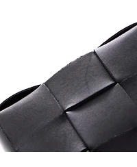 Pre-Owned Bottega Veneta Cassette Pouch on Strap Maxi Intrecciato Leather