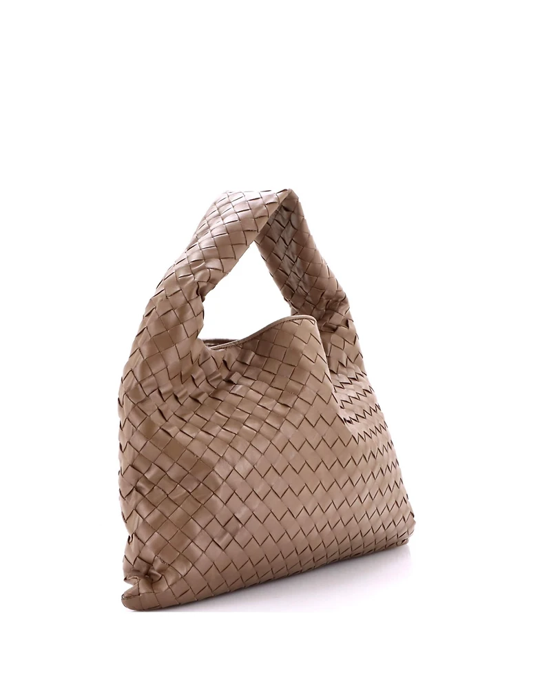 Pre-Owned Bottega Veneta Small Hop Hobo Intrecciato Leather