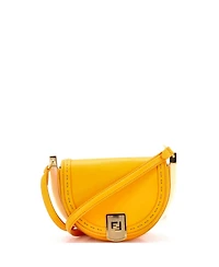 Pre-Owned Fendi Moonlight Flap Bag Leather with Plexiglass Detail