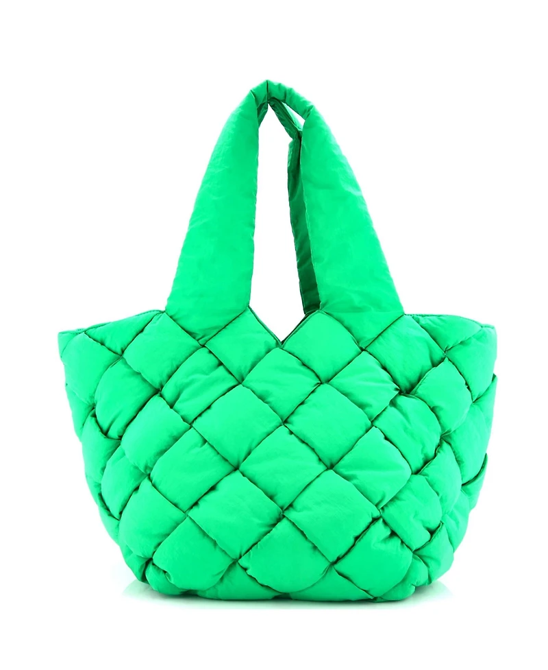 Pre-Owned Bottega Veneta Cassette Paper Tote Intrecciato Nylon