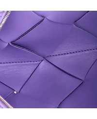 Pre-Owned Bottega Veneta Small Cassette Camera Crossbody Bag Maxi Intrecciato Leather