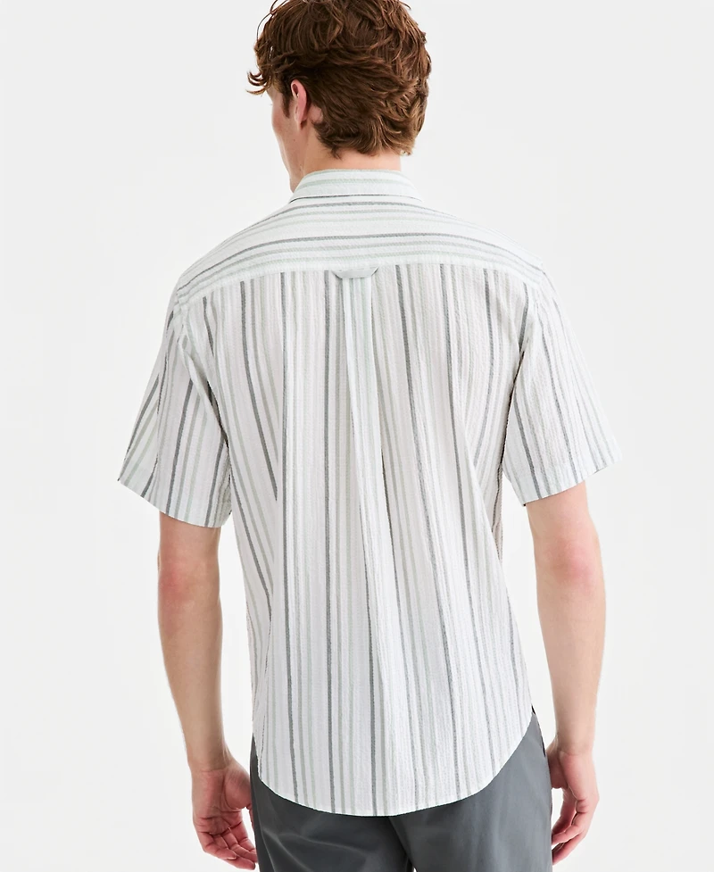 Tommy Bahama Men's Short-Sleeve Stripe Shirt