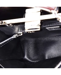 Pre-Owned Fendi Mini Resin Handle Peekaboo Bag Patent