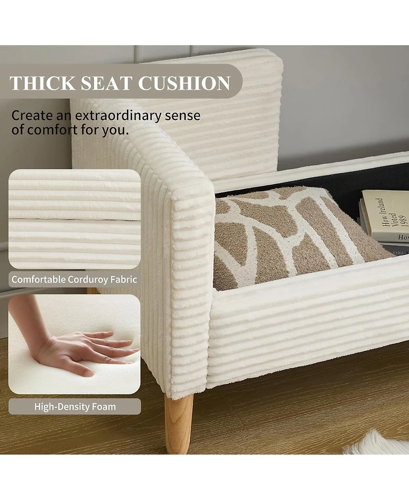 Rainsken 65" Storage Ottoman