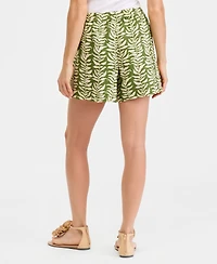 I.n.c. International Concepts Women's Printed Drawstring-Waist Shorts, Macy's Exclusive