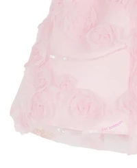 Rare Editions Baby Girls' Floral Soutache Dress