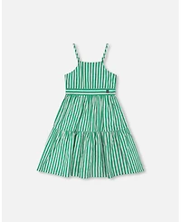 Deux par Deux Little Girls Cotton Sundress Stripes