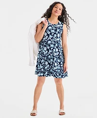 Style & Co Women's Printed Sleeveless Knit Dress, Macy's Exclusive