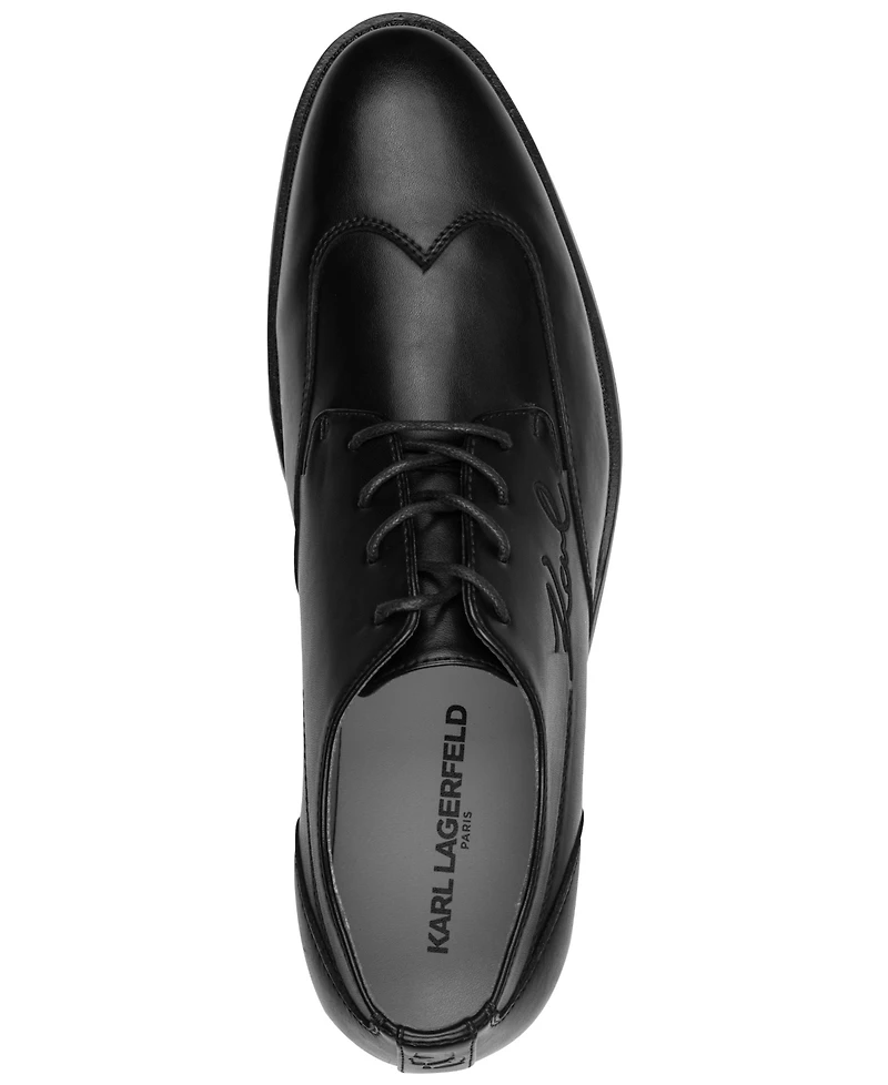 Karl Lagerfeld Men's Wing Tip Lace-Up Shoes