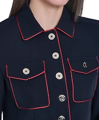 Tommy Hilfiger Women's Button-Front Blazer