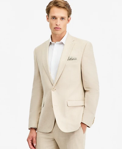 Bar Iii Men's Slim-Fit Linen-Blend Suit Separates Jacket, Macy's Exclusive