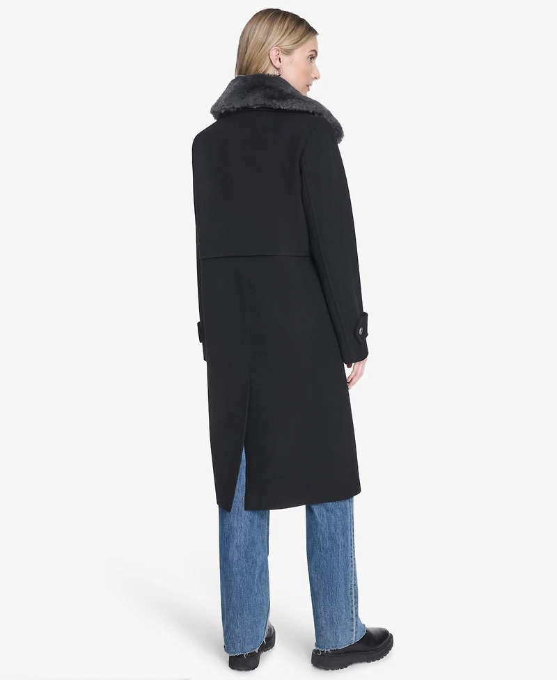 Olpae Sb Wool Twill Women's Coat With Back Vent