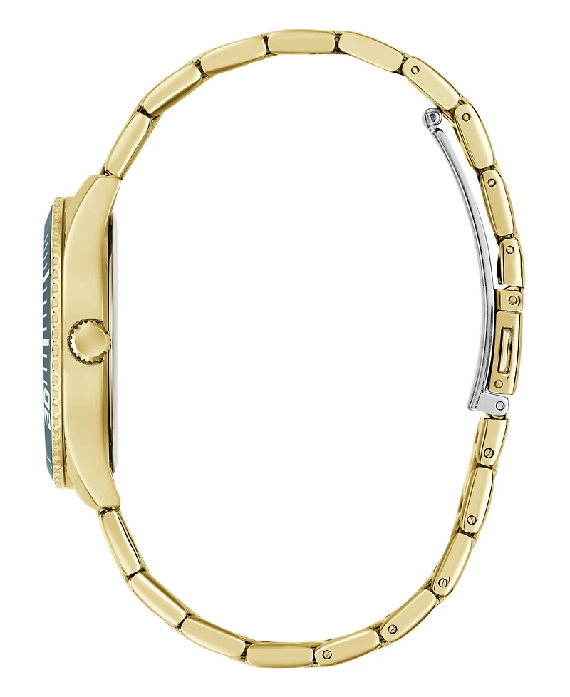 Guess Women's Gold-Tone Stainless Steel Multi-Function Watch, 36mm