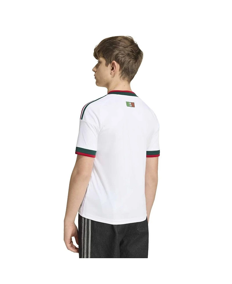 Adidas Big Boys and Girls White Mexico National Team Fifa X World Cup 2026 Away Replica Jersey