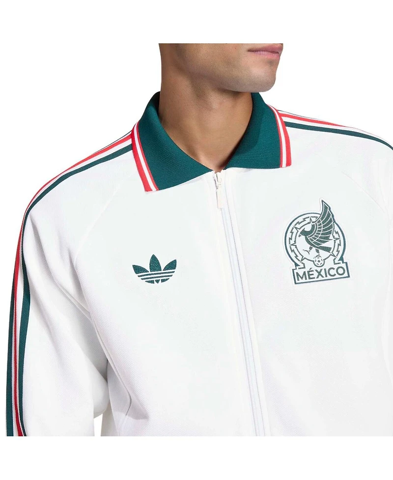 Adidas Men's White Mexico National Team 2026 World Cup Anthem Full-Zip Jacket