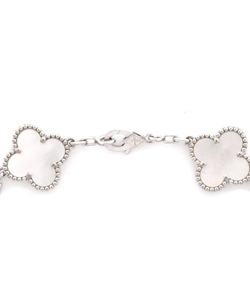 Pre-Owned Van Cleef and Arpels Vintage Alhambra 5 Motifs Bracelet