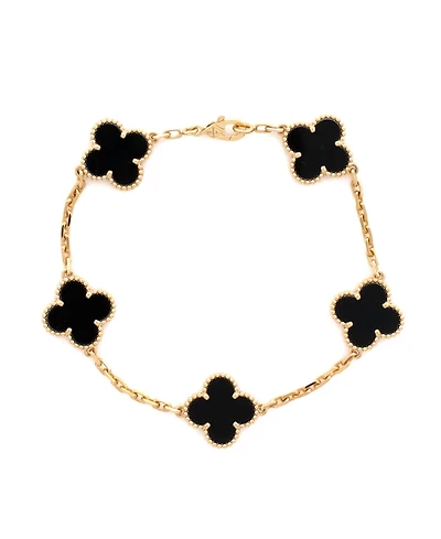 Pre-Owned Van Cleef and Arpels Vintage Alhambra 5 Motifs Bracelet