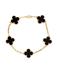 Pre-Owned Van Cleef and Arpels Vintage Alhambra 5 Motifs Bracelet