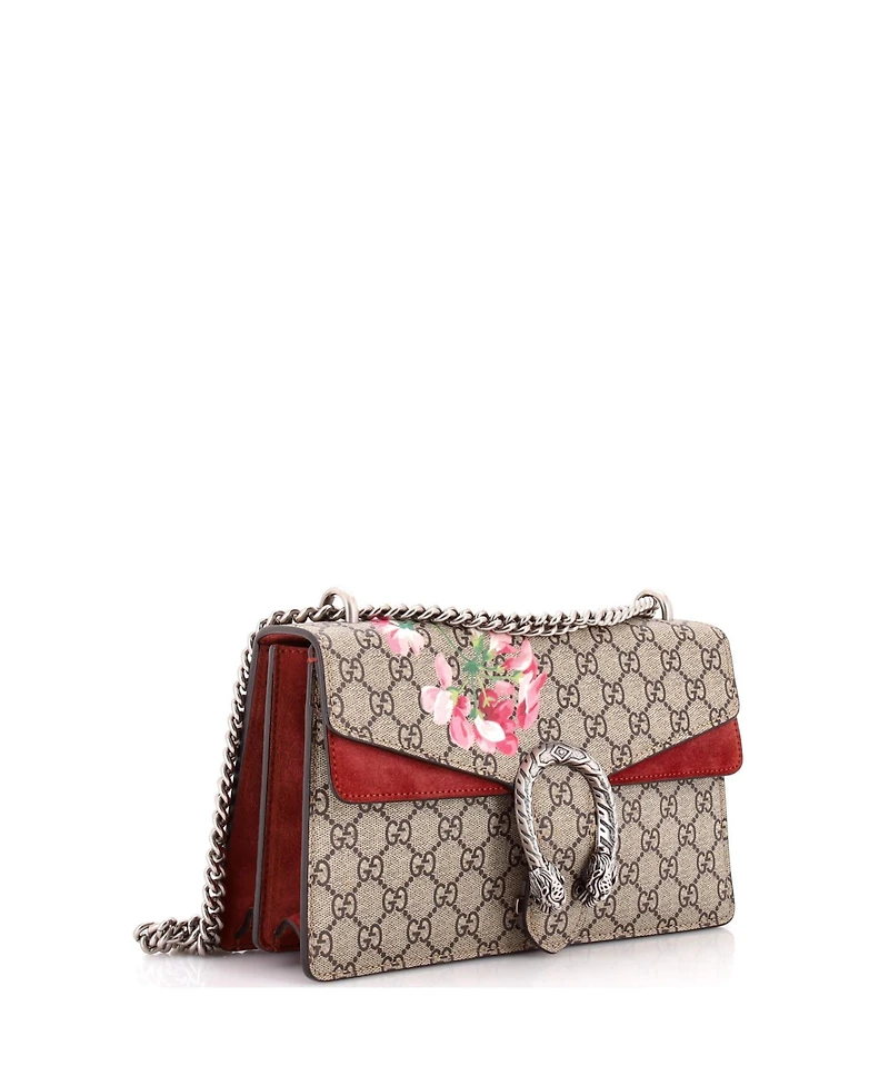 Pre-Owned Gucci Small Dionysus Bag Blooms Print Gg Coated Canvas