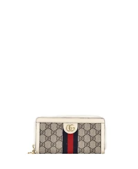 Pre-Owned Gucci Ophidia Zip Around Wallet Gg Coated Canvas