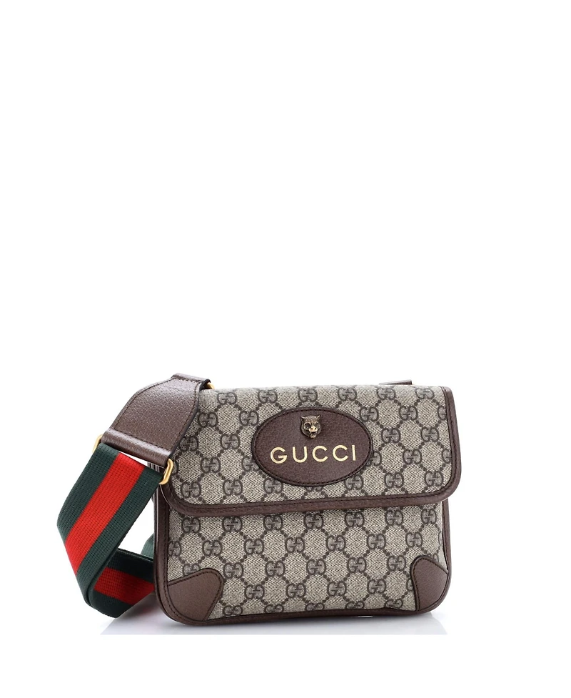 Pre-Owned Gucci Neo Vintage Flap Messenger Gg Coated Canvas